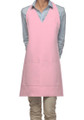 Pink-Two Pocket - Adjustable V-Neck Style Bib Apron