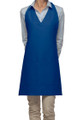 Royal Blue-Two Pocket - Adjustable V-Neck Style Bib Apron