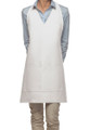 White-Two Pocket - Adjustable V-Neck Style Bib Apron