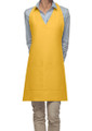 Yellow-Two Pocket - Adjustable V-Neck Style Bib Apron