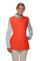 Orange Two Pocket Cobbler-Smock Apron-Available in Size S, Reg, XL and XXL