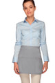 Silver Three Pocket Rounded Waist Apron