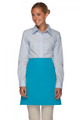 Turquoise No Pocket Half Bistro Waist Apron