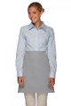 Silver No Pocket Half Bistro Waist Apron
