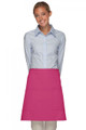 Hot Pink- Two Patch Pocket- Half Bistro Apron