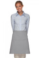 Silver- Two Patch Pocket- Half Bistro Apron