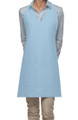 Light Blue-Two Pocket- Adjustable V-Neck Style Bib Apron