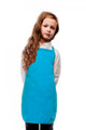 Turquoise-No Pocket- Kids Size Bib Apron