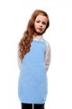Light Blue-No Pocket- Kids Size Bib Apron