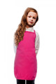 Hot Pink-No Pocket- Kids Size Bib Apron