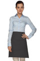 Charcoal Two Pocket Half Bistro Waist Apron 19"L x 28"W Item # 350-110