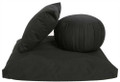 Black Kapok Zafu and Zabuton Set 3PC