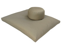 Pillbox Zafu and Zabuton Set Sand