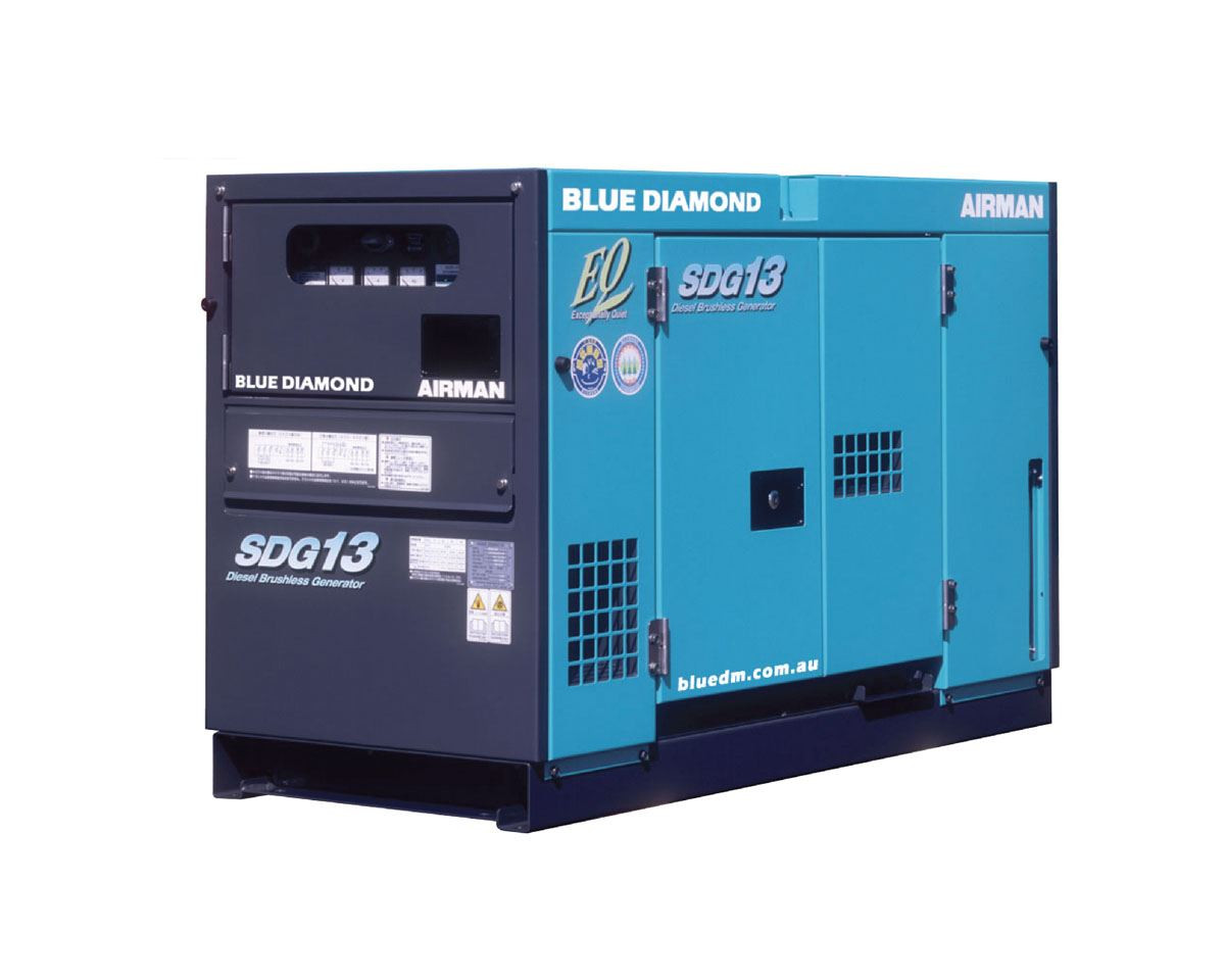 Airman Generator 13KVA 3 Phase SDG 13 Blue Diamond Perth