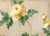 pale beige back with beautiful yellow floral and faint ferns in the background