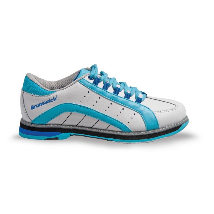 Brunswick Raven Women's Bowling Shoes Black/Blue/Royal side view