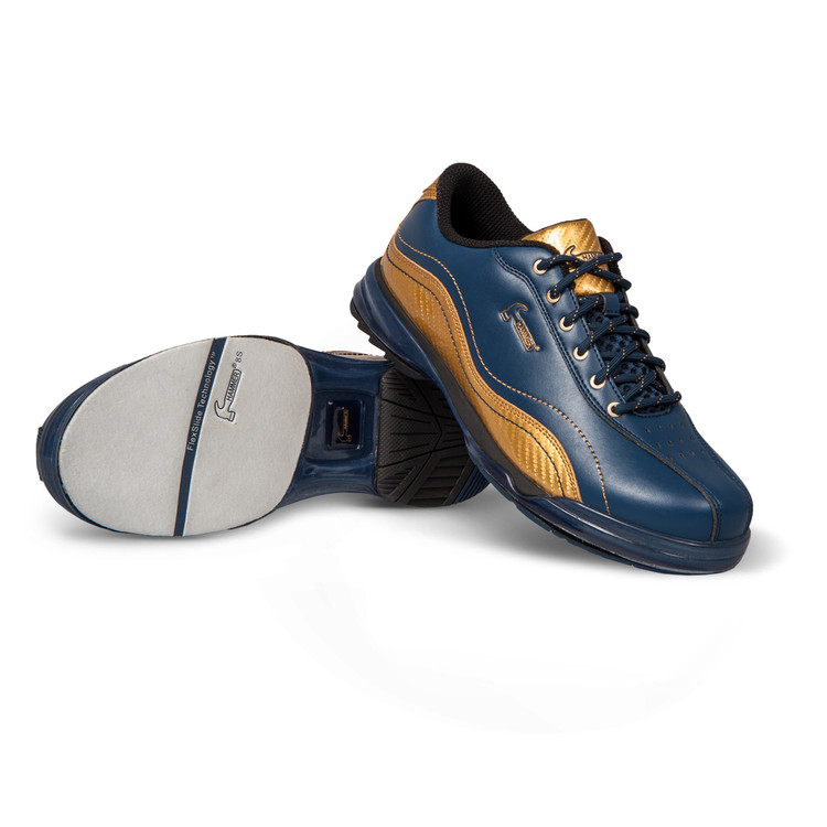 Hammer Admiral Mens Performance Bowling Shoes Navy Gold Right Hand
