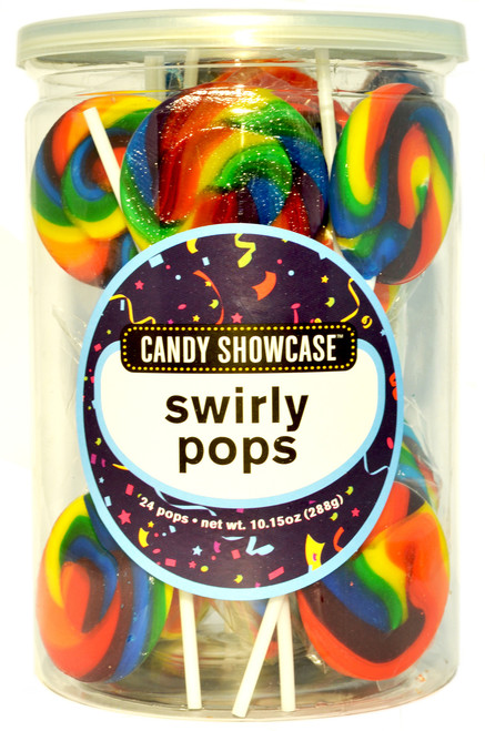 swirly round pops rainbow 24 count