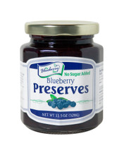 No Sugar Added Blueberry Preserves 11.5oz.
