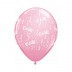 its a Girl 12cm Pink Latex Balloon small Pk 100