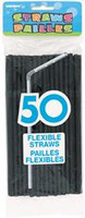 FLEXI STRAWS-MIDNIGHT BLACK 50