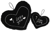 HEART BLACK 16CM