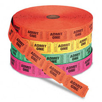 Admit One Tickets 1000 Tickets
