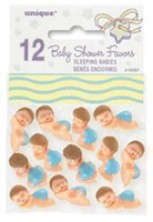 12 BABIES WITH DIAPER BLUE