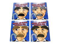 Moustache with Eyebrows Diguise Light Brown