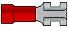 Female Push on Connector 22-18 Ga. .250 tab width 
