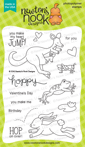 Hoppy Days | 4x6 Photopolymer Stamp Set | Newton's Nook Designs