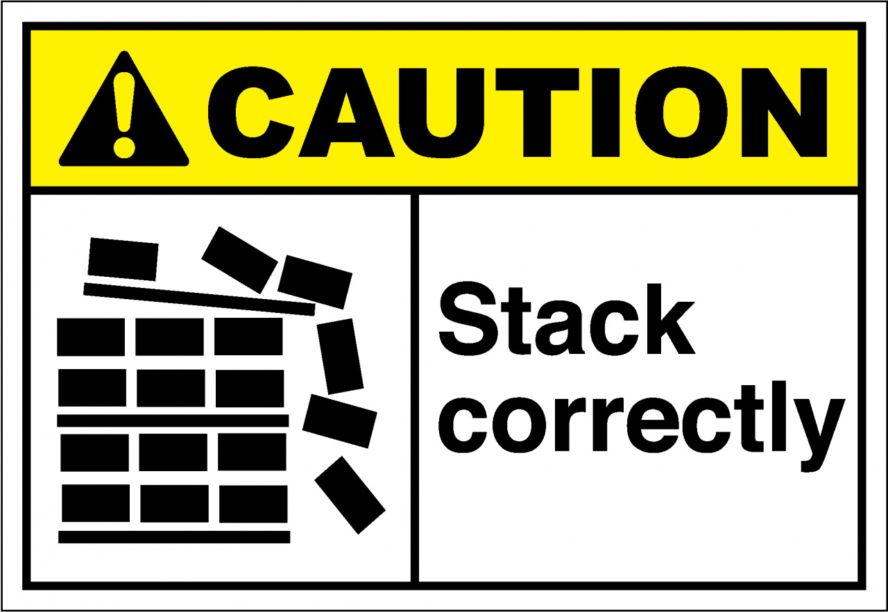 Caution Sign stack correctly