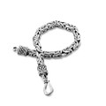 925 Sterling Silver Byzantine Bracelet 8.5"