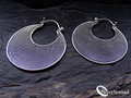 925 Sterling Silver Fine Bali Rope Hoop Earrings
