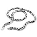 925 Sterling Silver -  Genuine Balinese Borobudur.  Flowing intricate links with oxidised grooves for an enhanced finish.  View our Bali silver jewellery page above for the process to see how these genuine works of art are created.