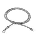 925 Sterling Silver Round Tulang Naga Snake Weave Necklace