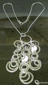 925 Sterling Silver Modern Circle Pendant & Chain