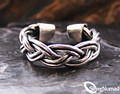 925 Sterling Silver Balinese Weave Toe Ring