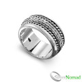 925 Sterling Silver Balinese Tulang Naga Ring Q