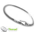 925 Sterling Silver Snake Bracelet for Charms