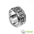 925 Sterling Silver Balinese Twin Eternal Ring