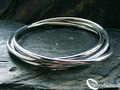 925 Sterling Silver 3 Piece Russian Bangle 