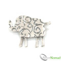 925 Sterling Silver Designer Elephant Brooch