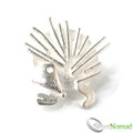 925 Sterling Silver Designer Hedgehog Brooch