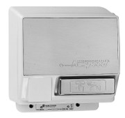 World Dryer Airspeed Aluminum Chrome Push Button commercial hand dryer