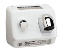 World Dryer AirStyle Model B B-974 Cast Iron White commercial hair dryer