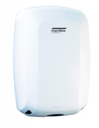 MACHFLOW Series M09A Automatic Steel White Hand Dryer from Saniflow - High Speed, Universal Voltage, Surface Mounted Design