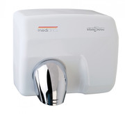 SANIFLOW Series E88A Automatic Steel White Hand Dryer from Saniflow - 360° Revolving Nozzle, Surface Mounted Design
