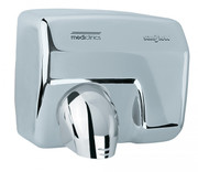 SANIFLOW Series E88AC Automatic Steel Bright Chromed Hand Dryer from Saniflow - 360° Revolving Nozzle, Surface Mounted Design
