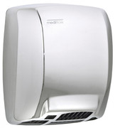 MEDIFLOW Series M03AC Automatic Stainless Steel Bright Hand Dryer from Saniflow - Basic, Warm Air Electric Dryer, Surface Mounted Design